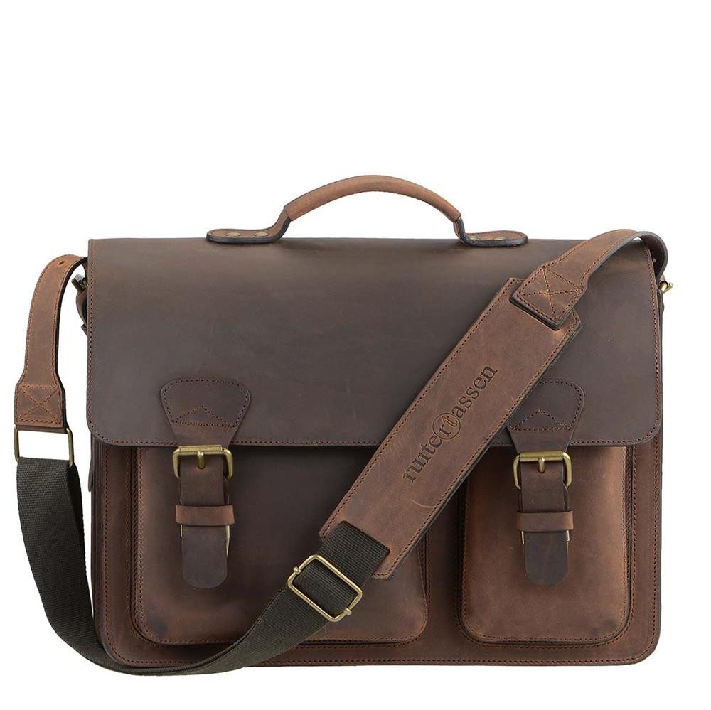 Aktentasche "Classic Adult Premium" Damen Herren 40x30cm mit 2 Fächern