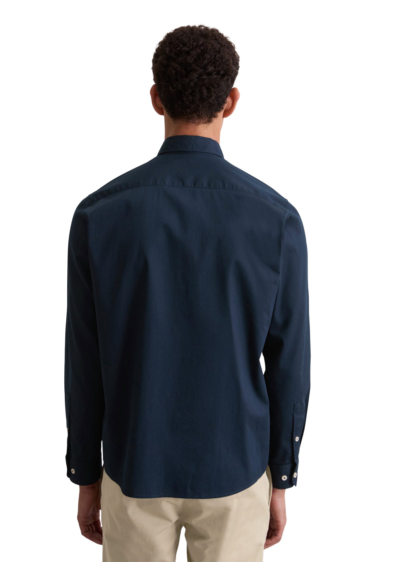 Marc O'Polo Langarmhemd regular fit aus Bio-Baumwolle, Button-down-Kragen, günstig online kaufen