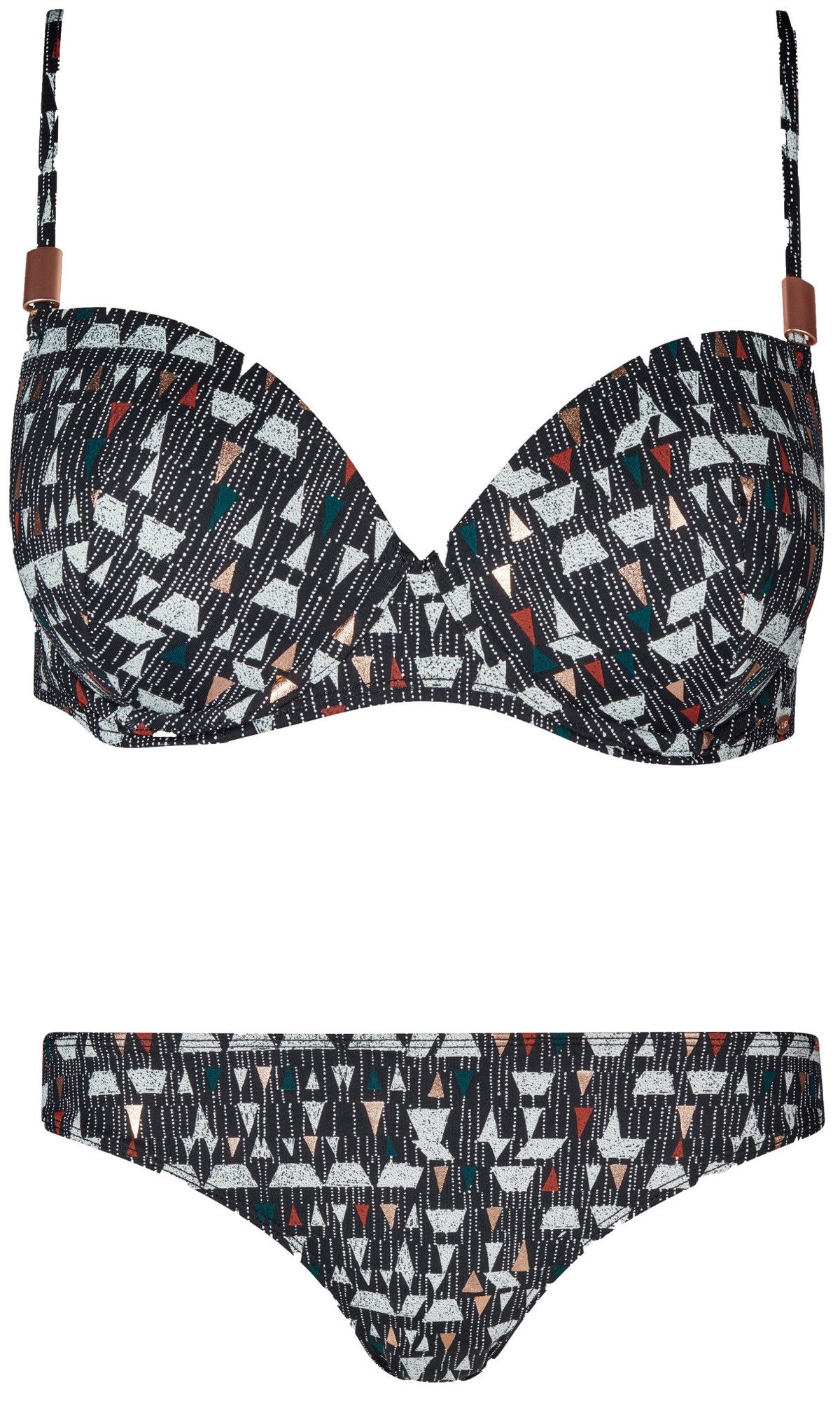 Skiny Balconette-Bikini Black Graphics