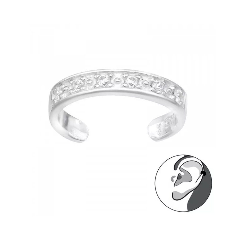 ALEXANDER YORK Ohrklemme EAR CUFF I Band Zirkonia, 925 Sterling Silber günstig online kaufen