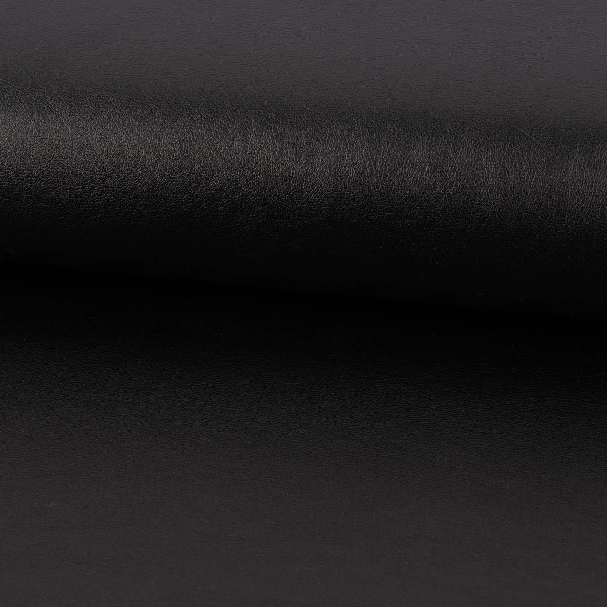 SCHÖNER LEBEN. Stoff Bekleidungsstoff Kunstleder Lederimitat schwarz metallic 1,4m Breite