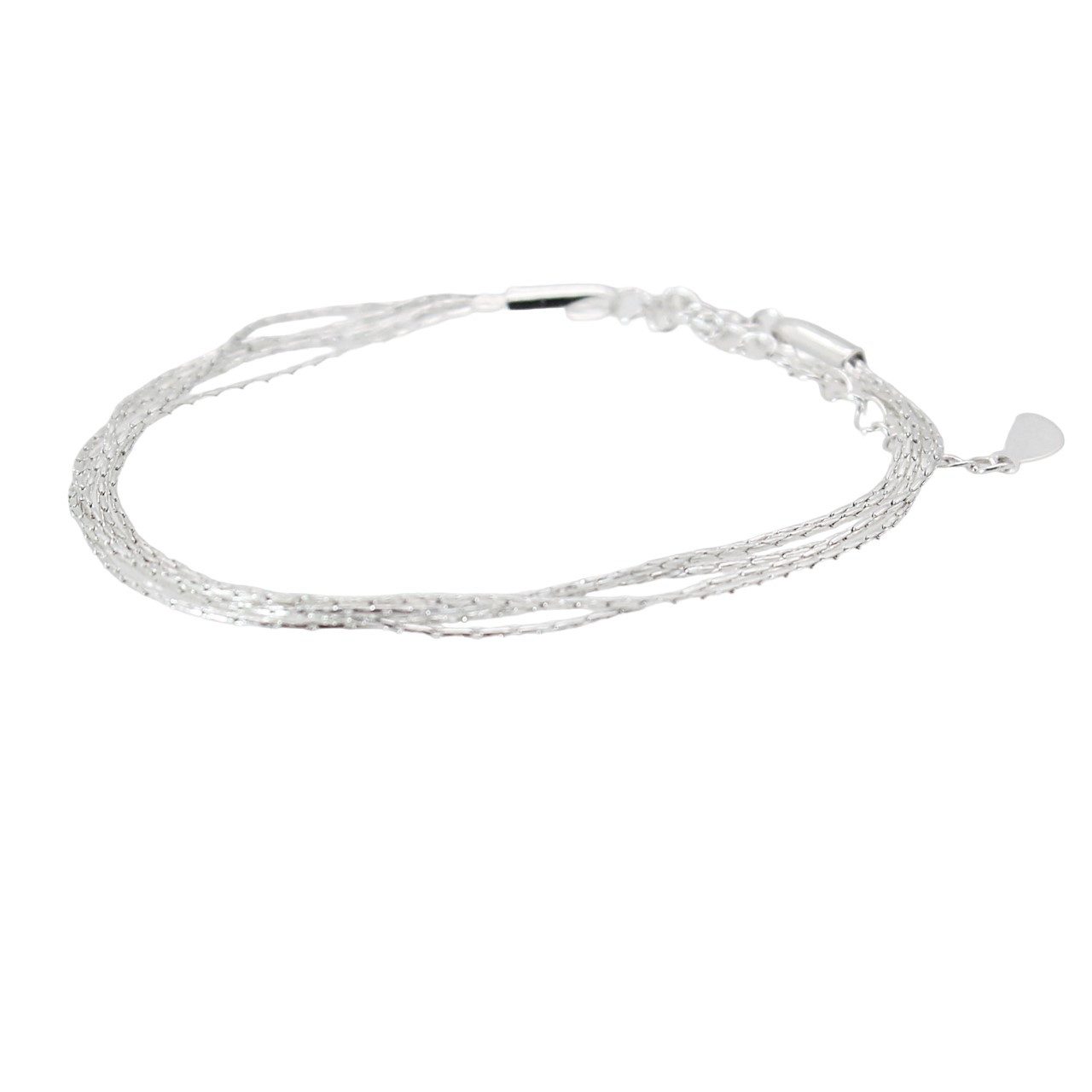 ELLAWIL Armband Damen Silberarmband Layering 4-fach mehr schichtiges Layera günstig online kaufen