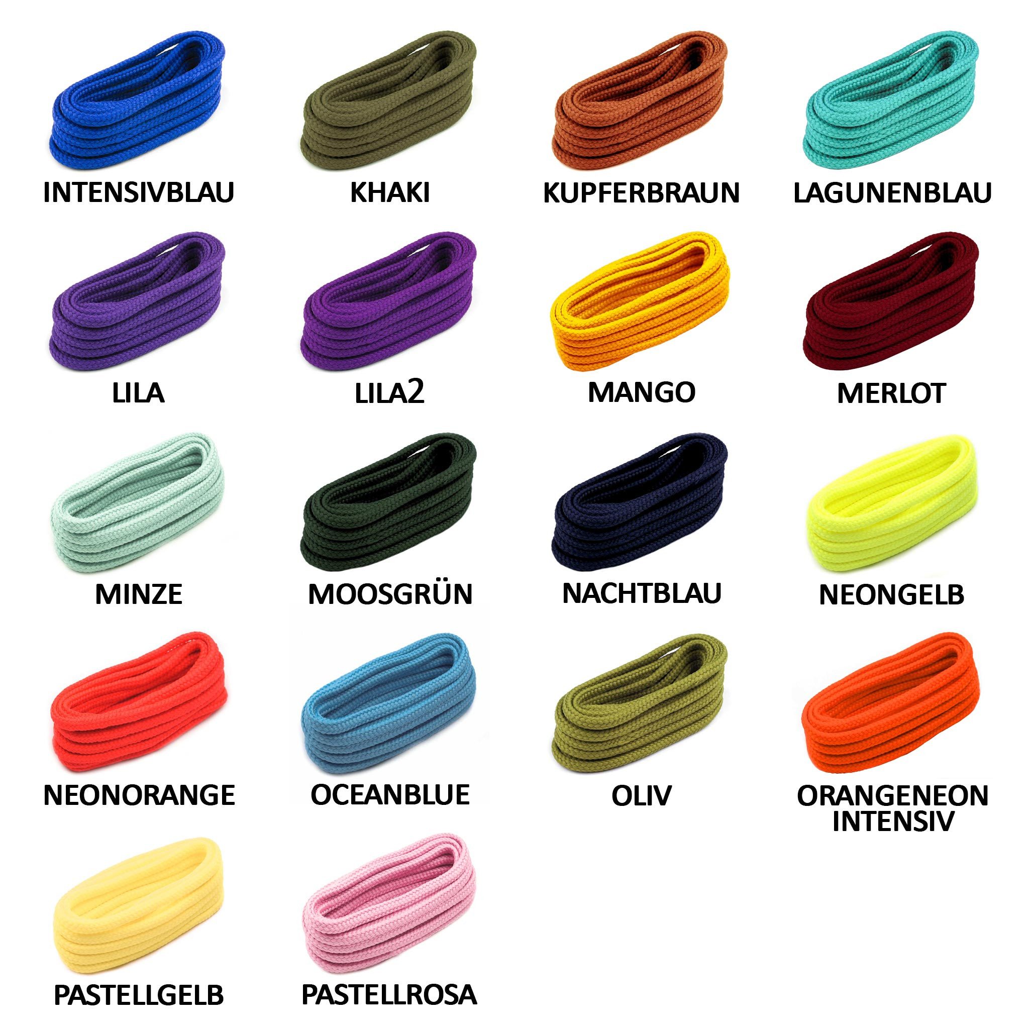 maDDma Kordel 3m Polyesterschnur Polyester-Kordel 4mm Bekleidungskordel Schnur, pastellgelb