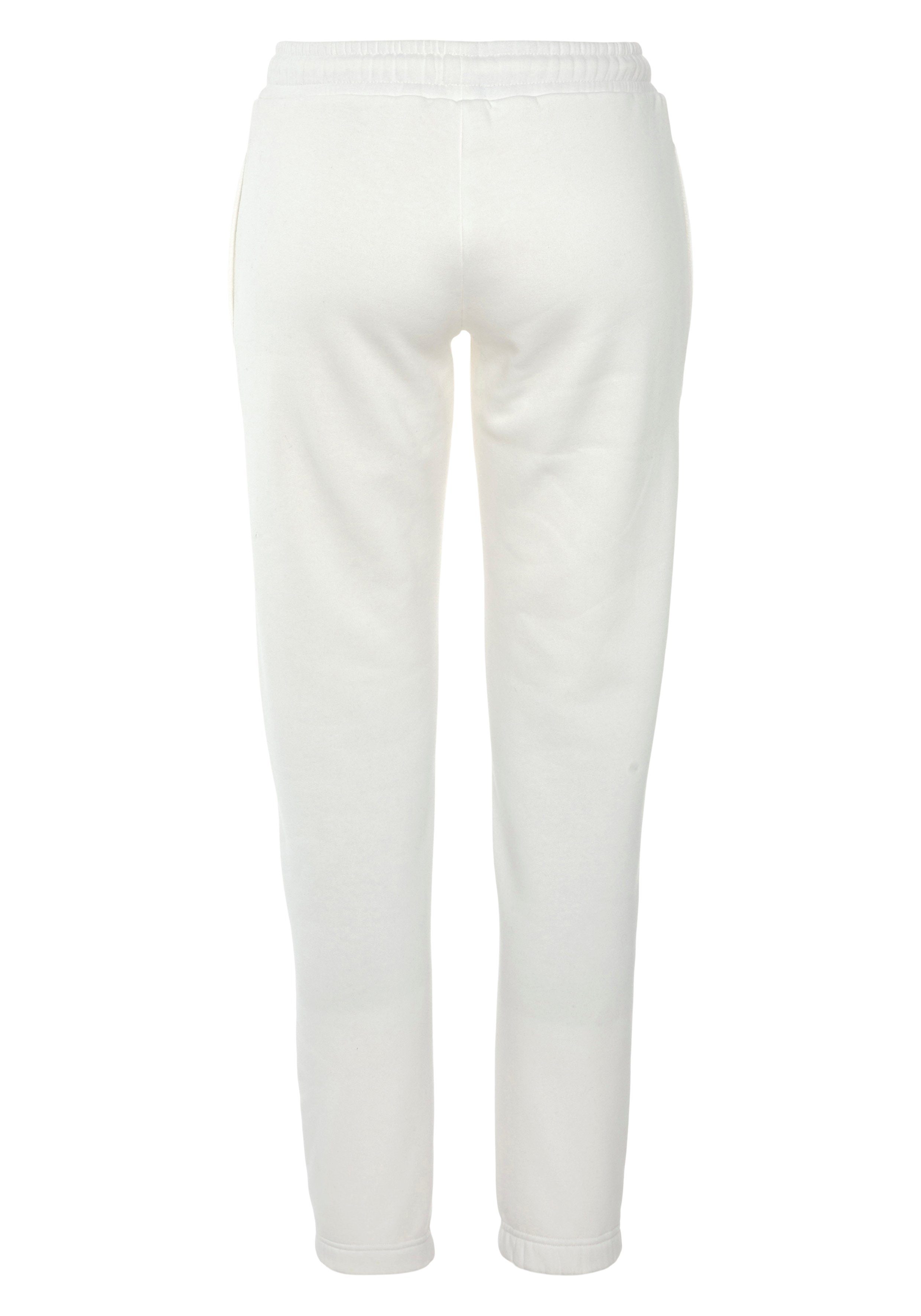 LASCANA Sweathose Loungehose mit seitlichen Taschen und Logostickerei, Loungewear