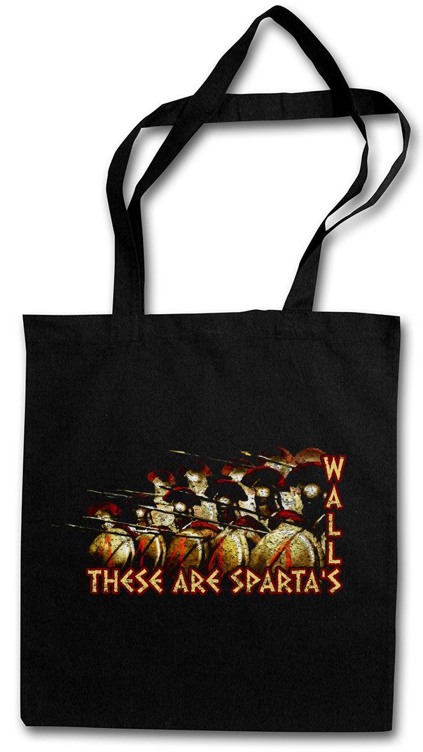 Beuteltasche These Are Sparta's Walls Stofftasche Phalanx Hoplit Sparta Spartans