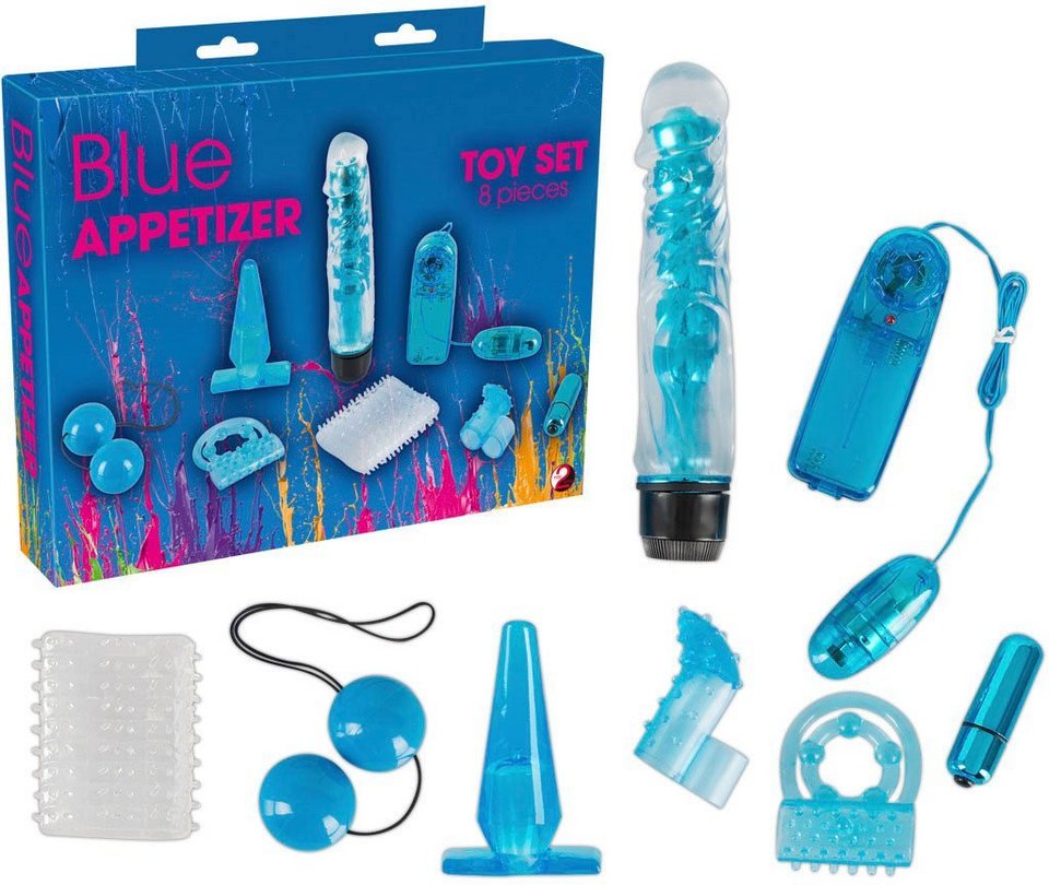 You2Toys Erotik-Toy-Set "Blue Appetizer", 8-tlg. 