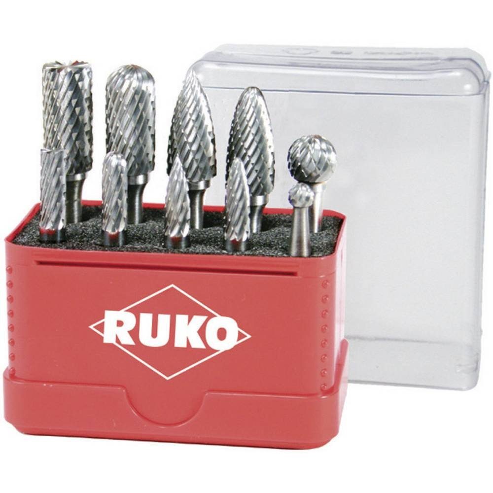 Ruko Druckluft-Exzenterschleifer Druckluftschleifer-Satz 5tlg 116113, inkl. Koffer
