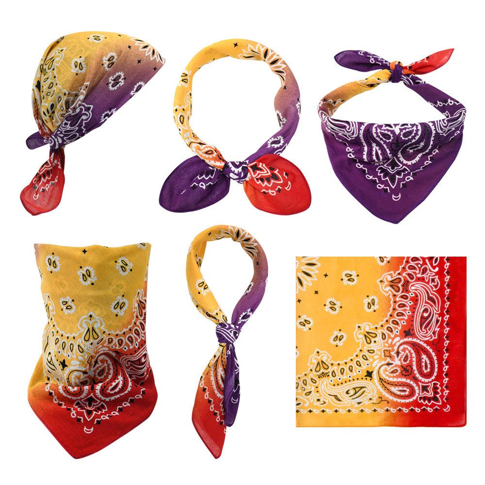 nsihing Kopftuch 6er-Set Bandana, vielseitig einsetzbares Haartuch mit Paisley-Print, Unisex-Kopftuch, Bandanas, Stirnband, Cowboy-Accessoires