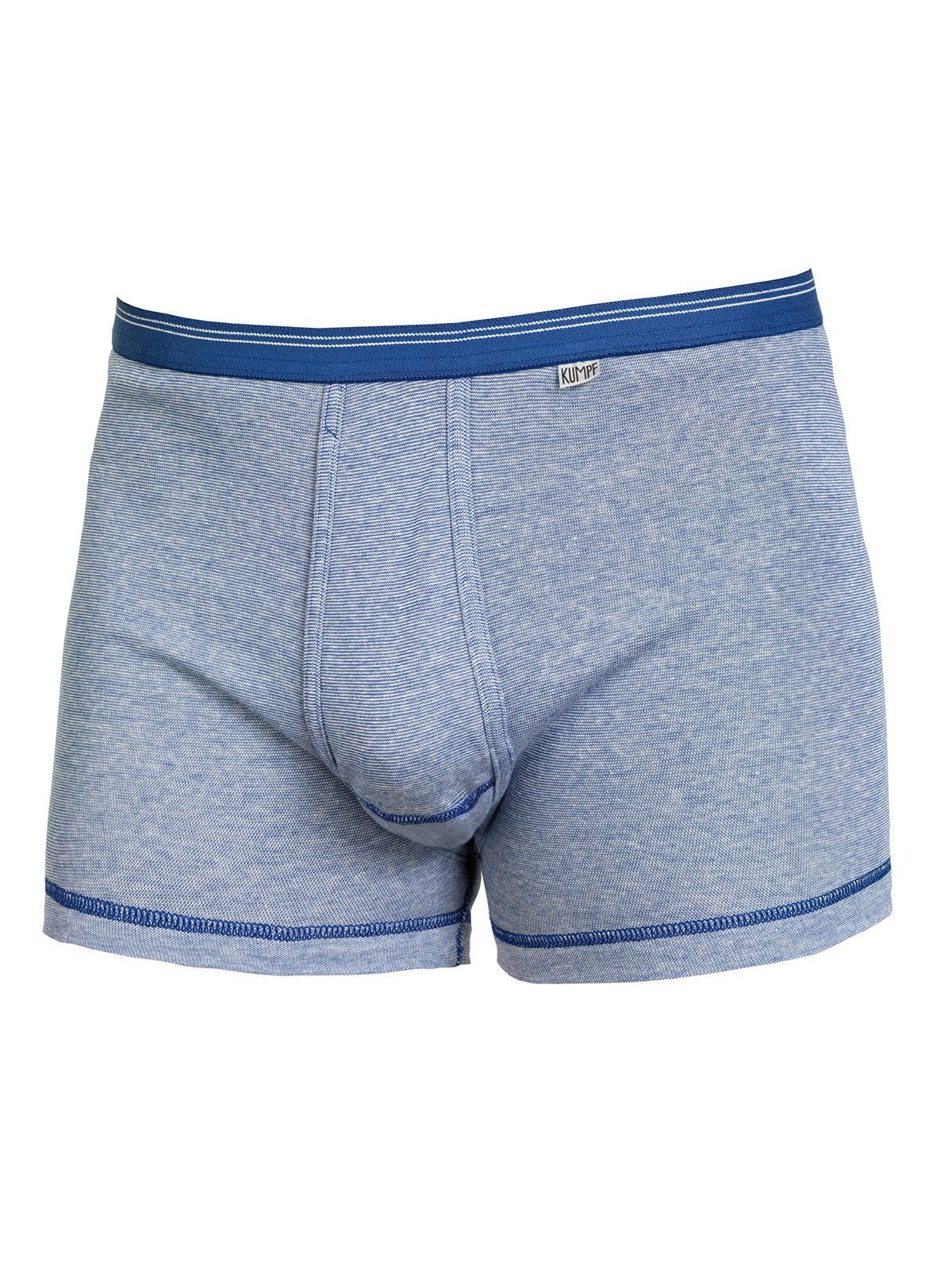 KUMPF Retro Pants Herren Short mit Eingriff Feinripp Jeans (Stück, 1-St) mit eingriff marine