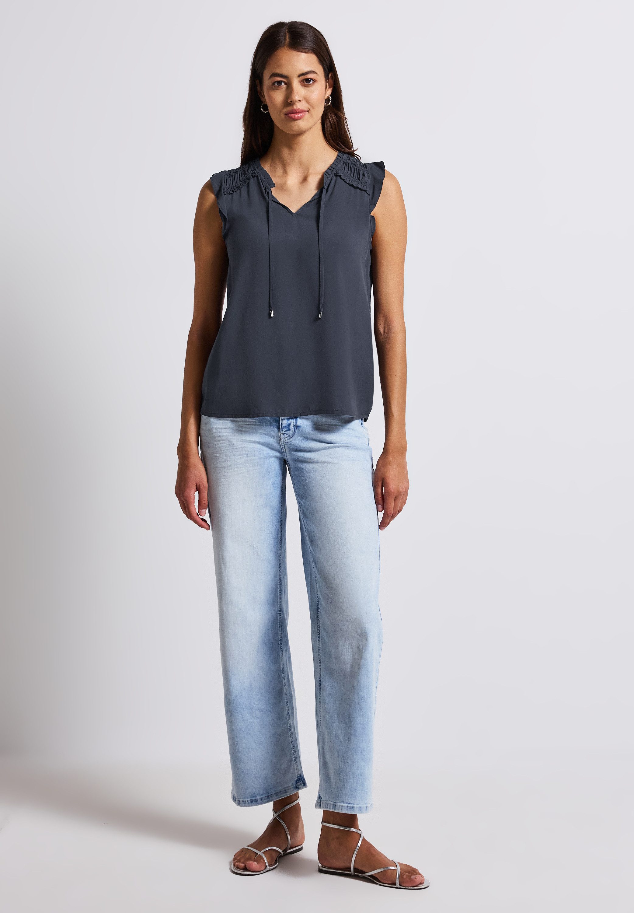 STREET ONE Blusentop aus softer Viskose