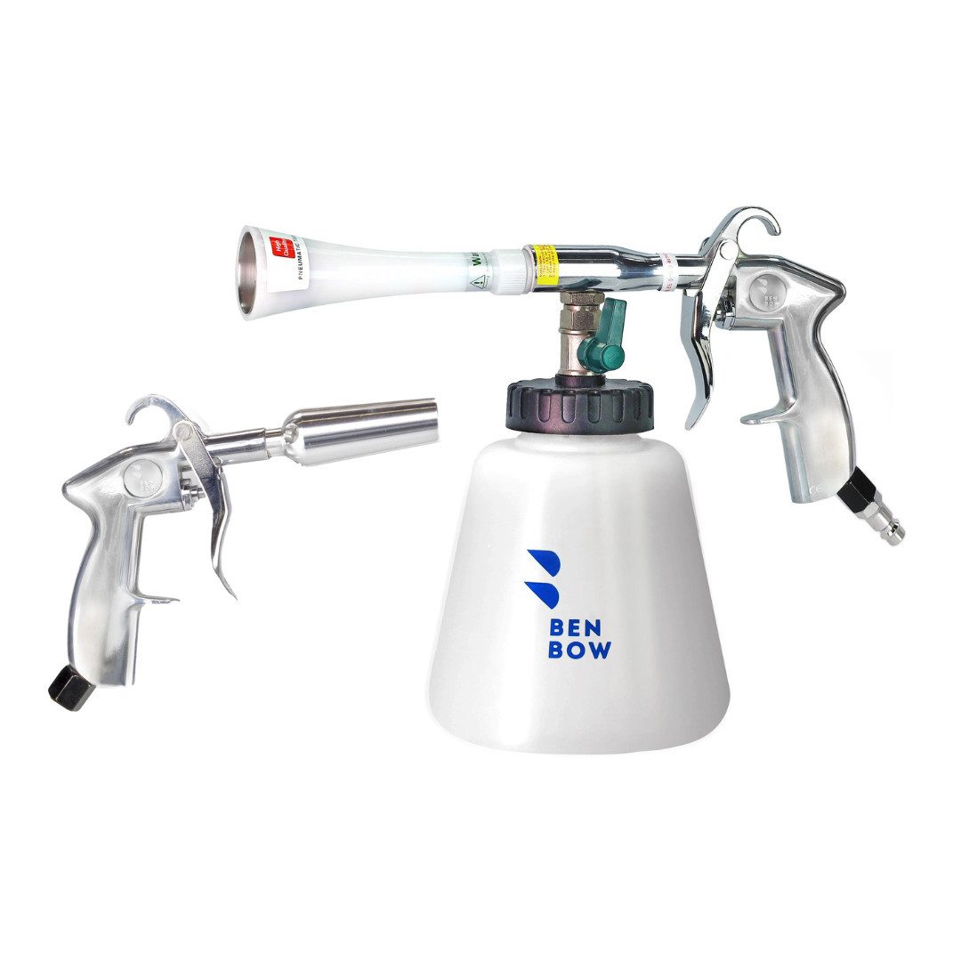 BENBOW Dreckfräse Druckluft Reinigungspistole + Druckluft-Ausblaspistole mit Venturidüse, 004 Druckluft Reinigungspistole + 050 Druckluft-Ausblaspistole