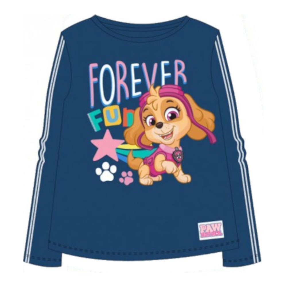 PAW PATROL T-Shirt PAW Patrol Langarm- Shirt für Mädchen, 'Forever Fun', Skye