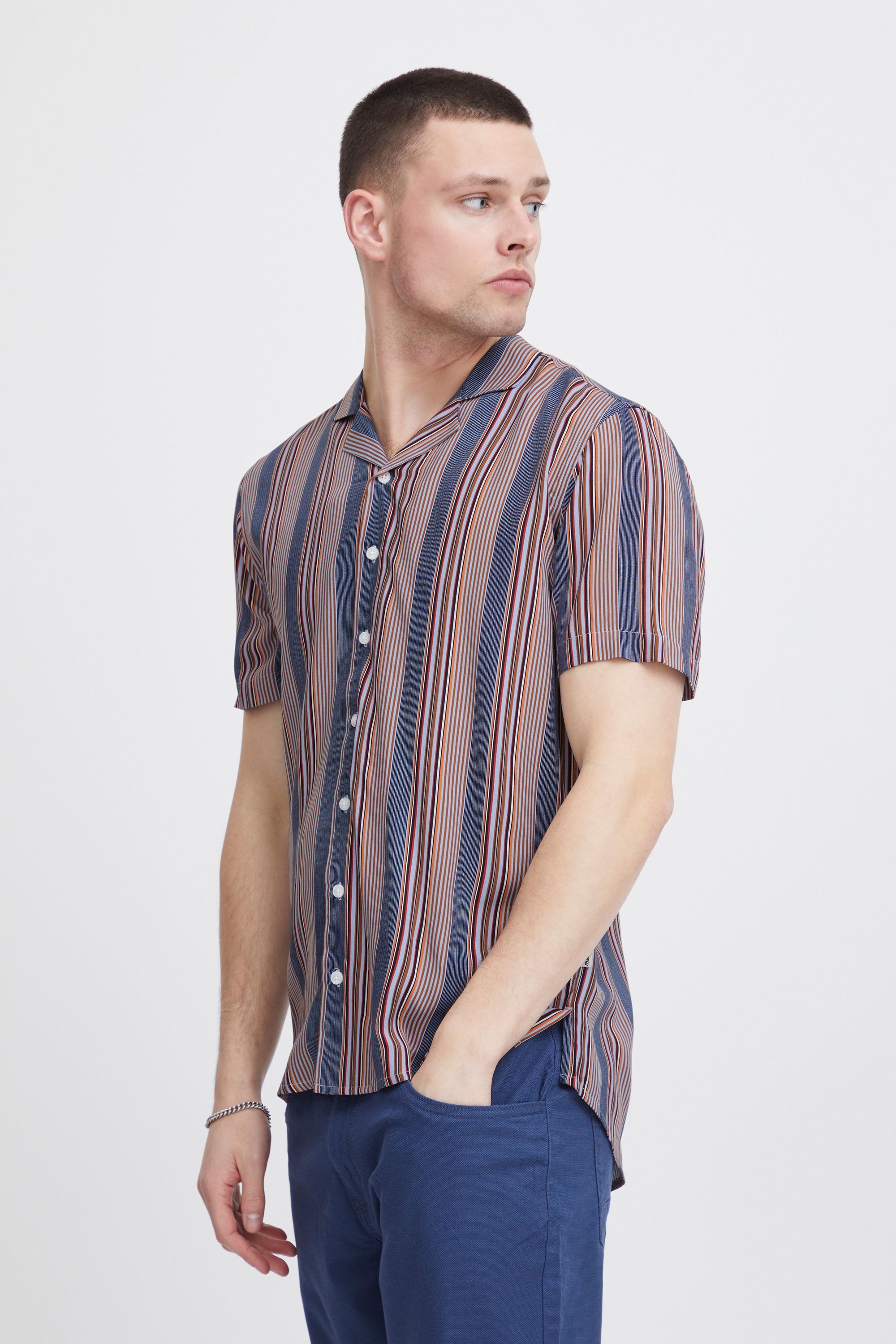 Blend Kurzarmhemd BHShirt Sommerliches Kurzarmhemd mit Streifen günstig online kaufen