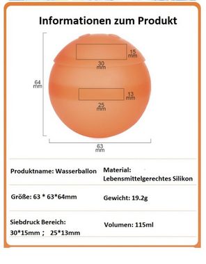 DTC GmbH Wasserball 7-teiliges Set , Wederverwendbare Wasserballons. (Einhändige Wasserentnahme ist bequemer)