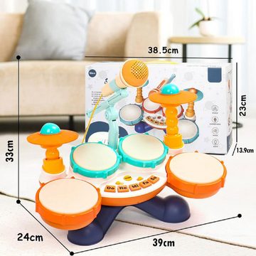 DOPWii Spielzeug-Musikinstrument Baby Spielzeug mit Lichtern und Geräuschen, 3 Modi, 10 Lieder, (1 tlg)