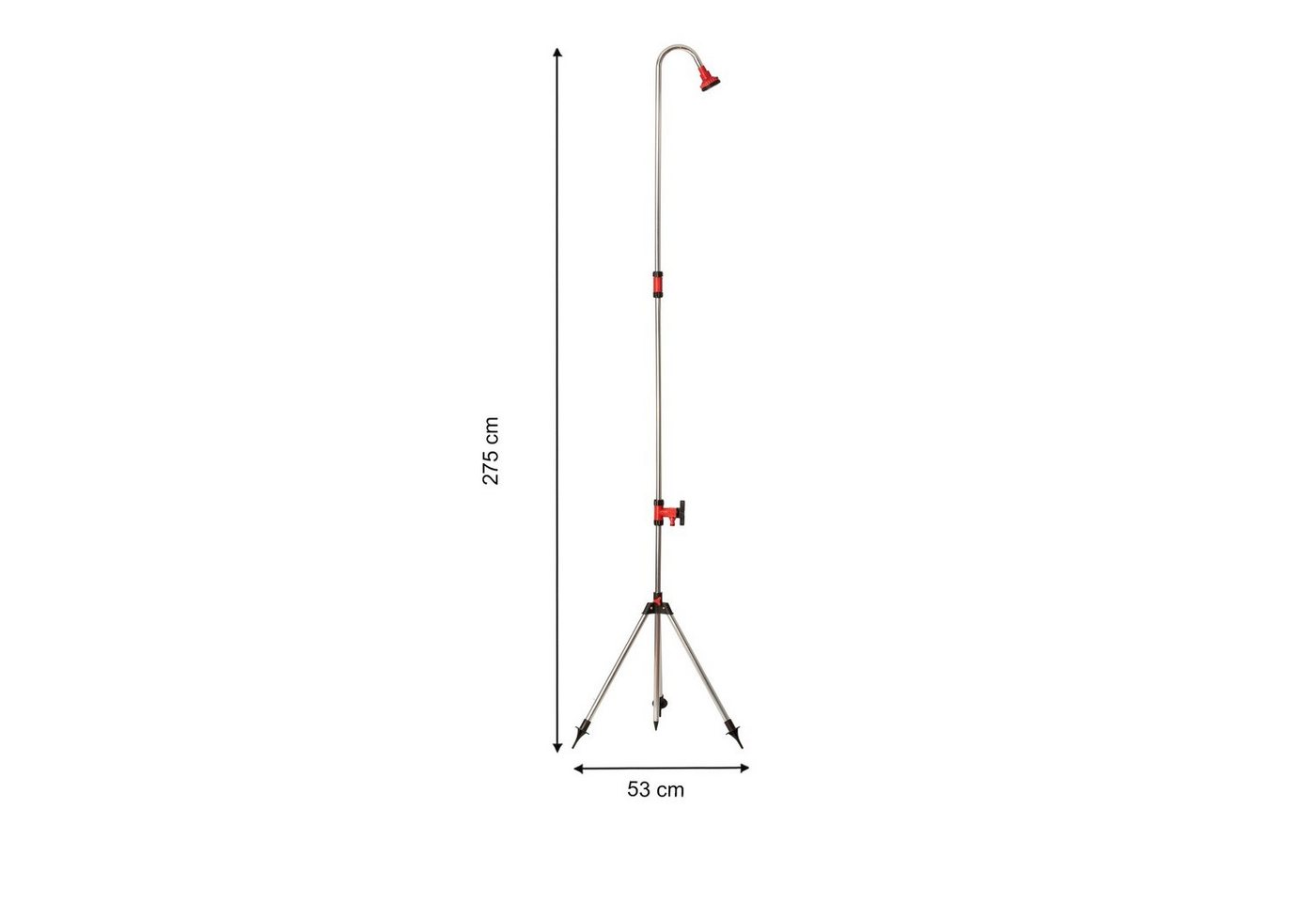 Thumbnail - Grafner Gartendusche Gartendusche Gartenbrause Pooldusche Campingdusche (Stk, 1 St., 1), höhenverstellbar, 172-275 cm