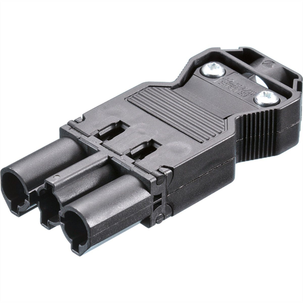 Bachmann Gerätestecker GST18/3 schwarz Stromadapter, 375.504