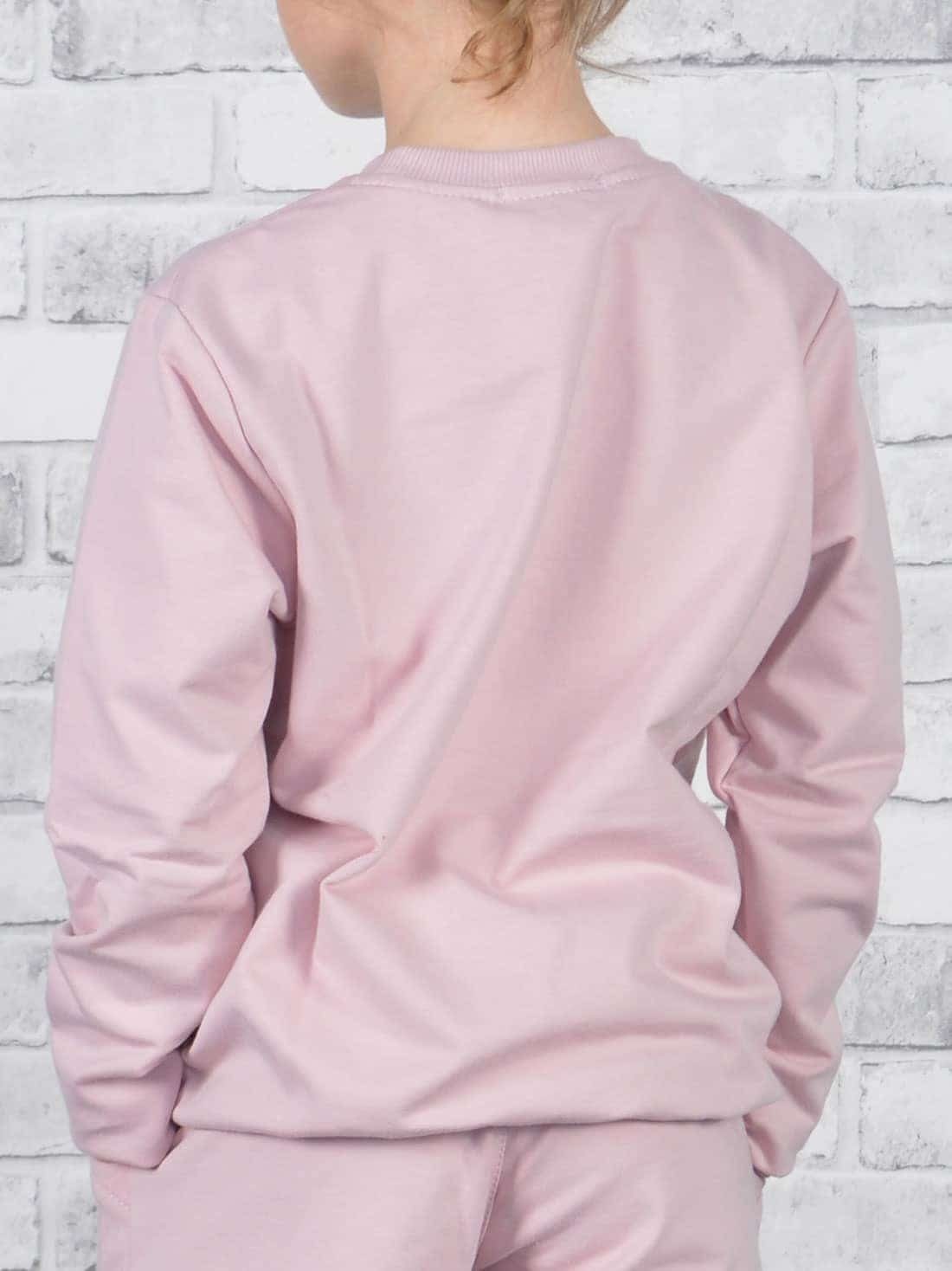 KMISSO Sweatshirt mit tollen elastischem Bund (1-tlg) in Mädchen Sweatshirt Rosa Farben