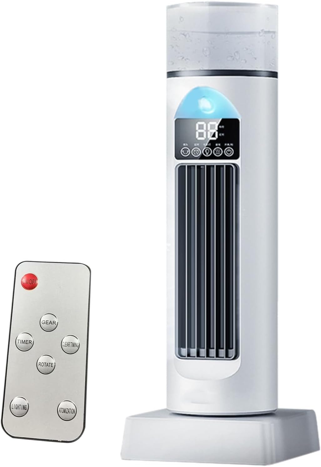FELIXLEO Ventilatorkombigerät Mini Klimaanlage Tragbar 4 in 1 Halbleiter Luftkühler Ohne Wasser