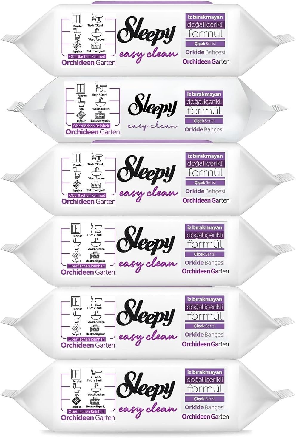 Uzman Sleepy Easy Clean im Set Reinigungstücher Feuchttücher Reinigung Reinigungstücher (Fusselfrei – hinterlässt keine Rückstände, Reißfest, Saugstark)