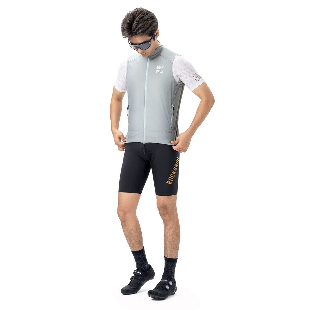 ROCKBROS Funktionsweste Windweste Radweste (Spar-Set, 1-tlg) winddicht, UPF50+, atmungsaktiv, packbar