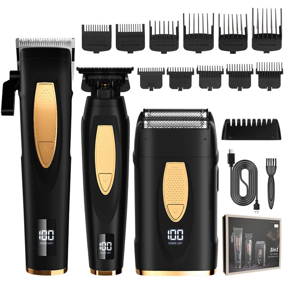 MODFU Триммеры Haarschneidemaschine Barttrimmer Haartrimmer, profi Barber Бритвы Herren Elektrisch Herrenhaarschneider LED AKKU, Haarschneideset Wasserdichter