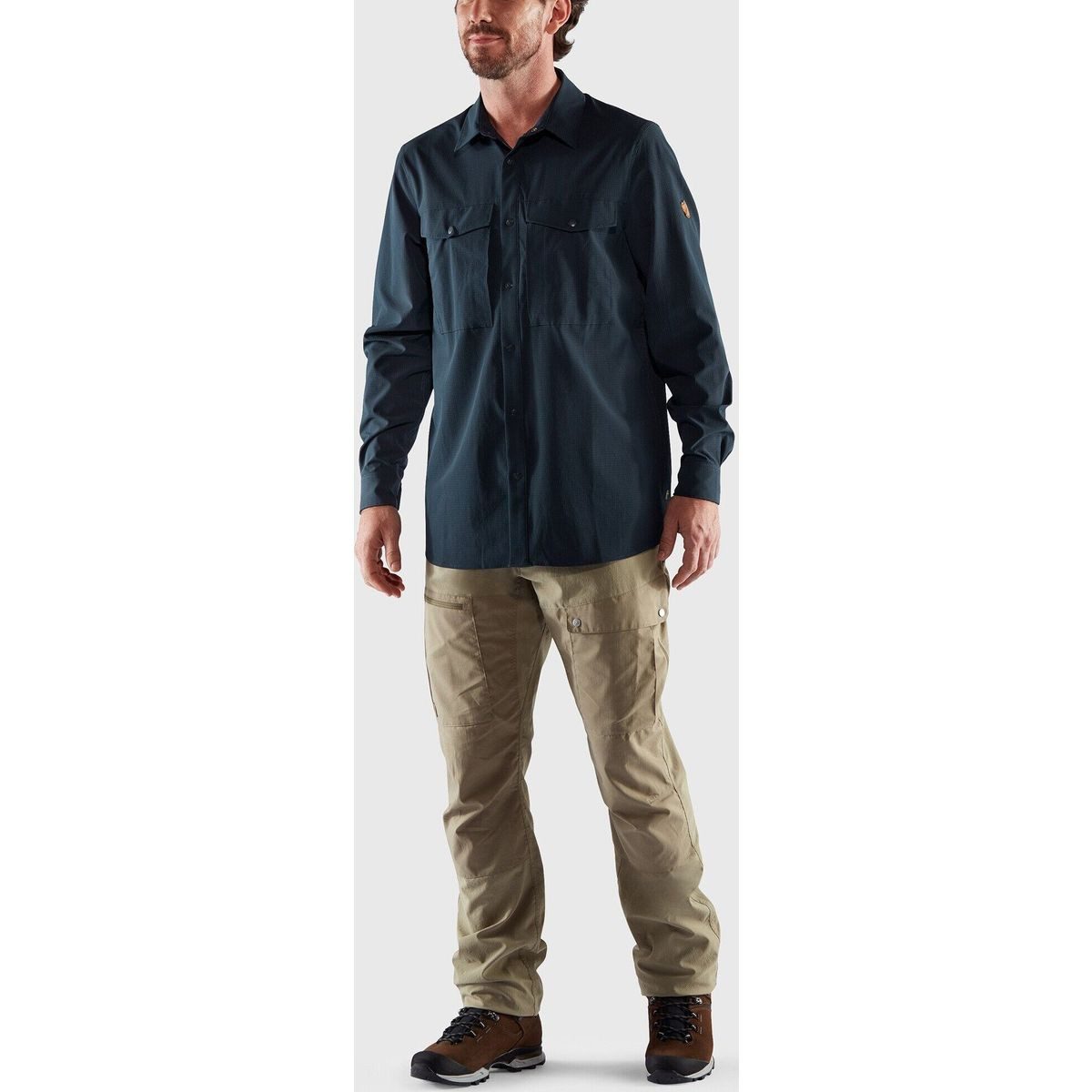 Fjällräven Kurzarmshirt Abisko Trekking Shirt M Leichtes, atmungsaktives Hemd mit Sonnenschutz und Belüftung für