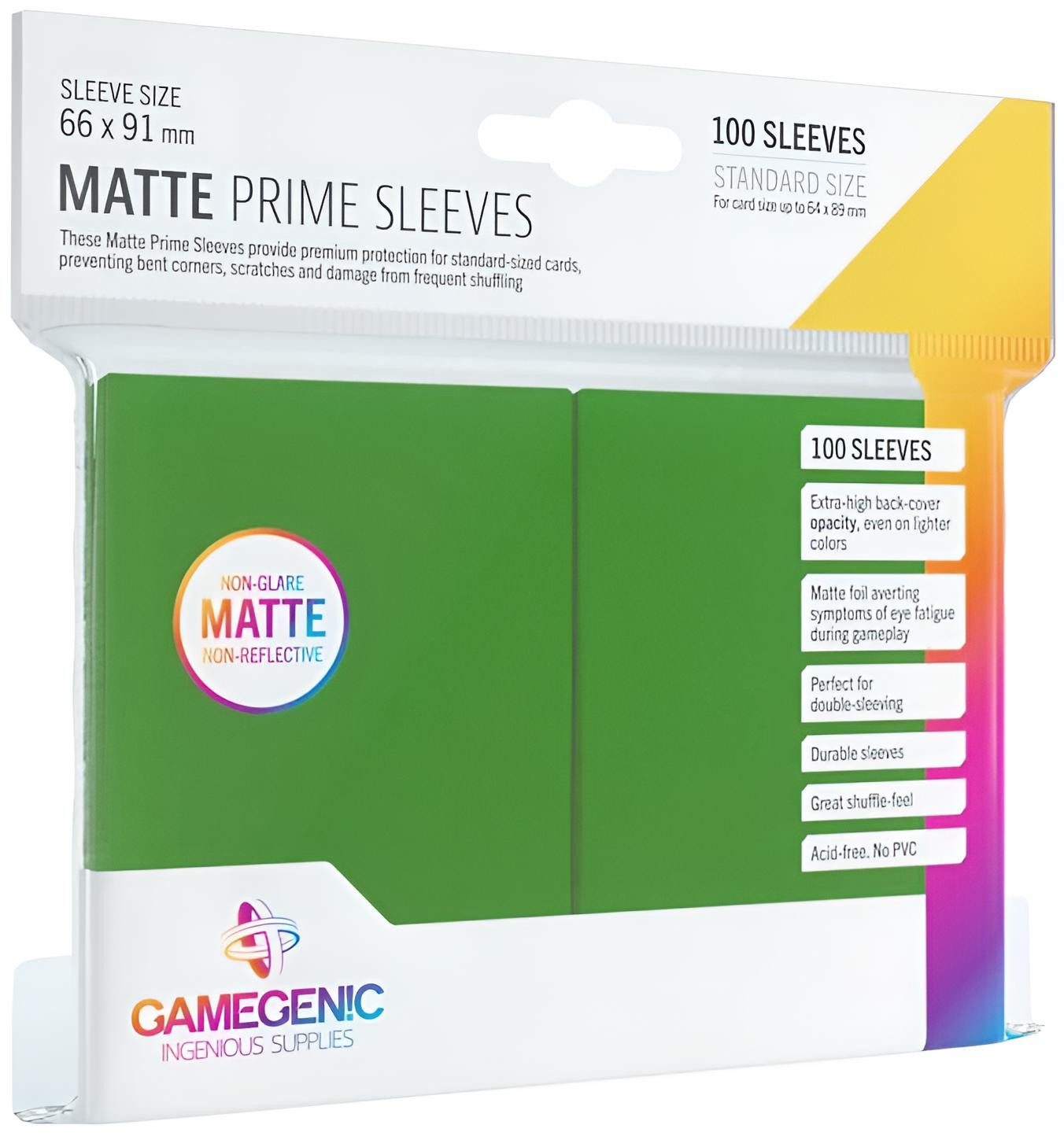 Gamegenic Sammelkarte Gamegenic - Matte Prime Sleeves Green
