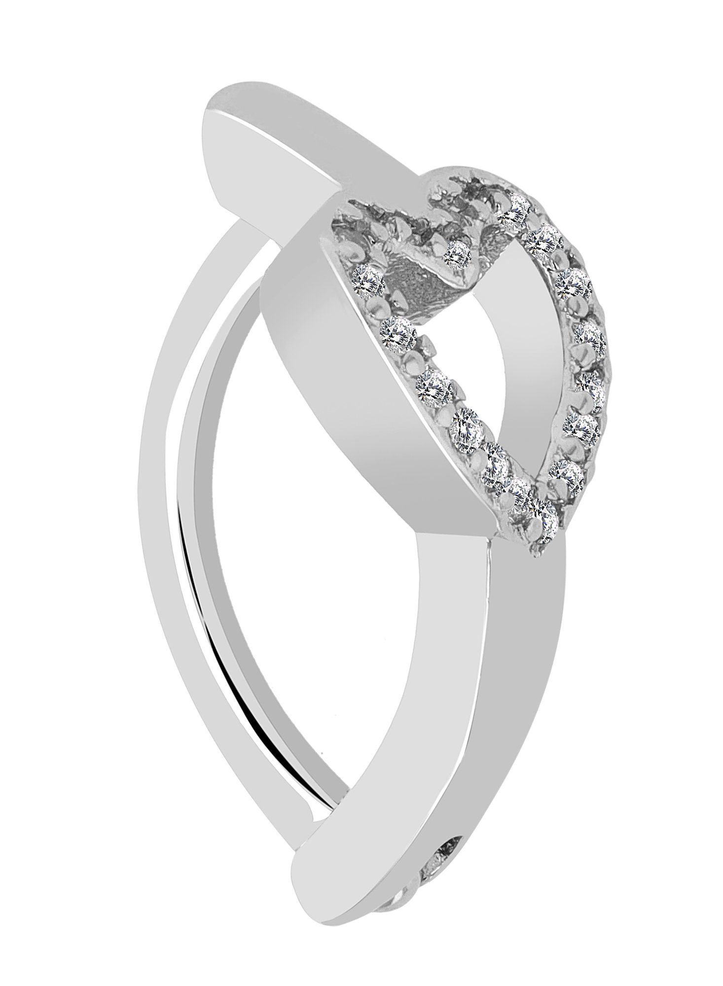 AKZENT Bauchnabelpiercing Eevee Edelstahl silber (1-tlg) günstig online kaufen