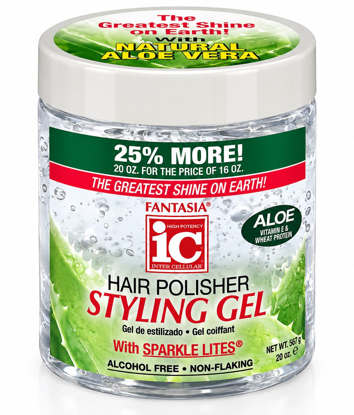 Fantasia Ic Haargel Ic Fantasia Aloe Hair Polisher Styling Gel 567g