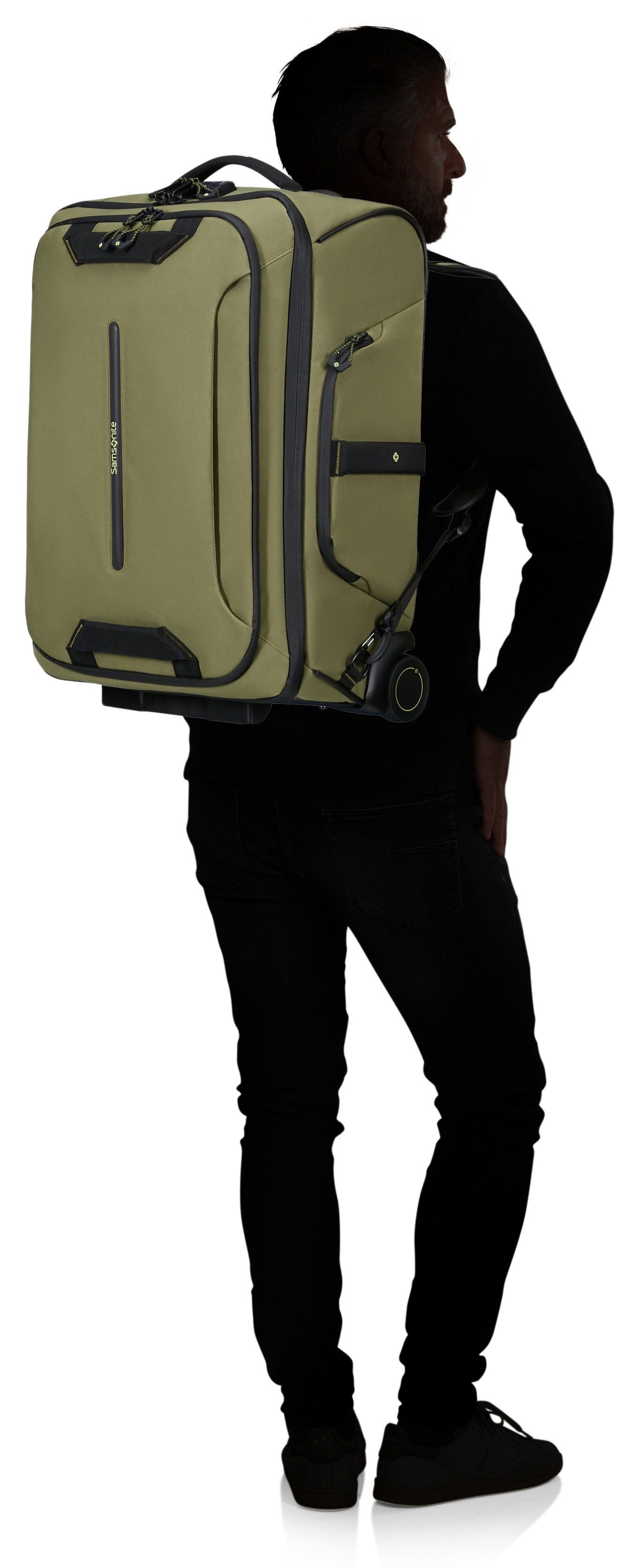 Samsonite Reisetasche ECODIVER DUFFLE/WH 55/20 BP LTD, Rucksack mit Trolley günstig online kaufen