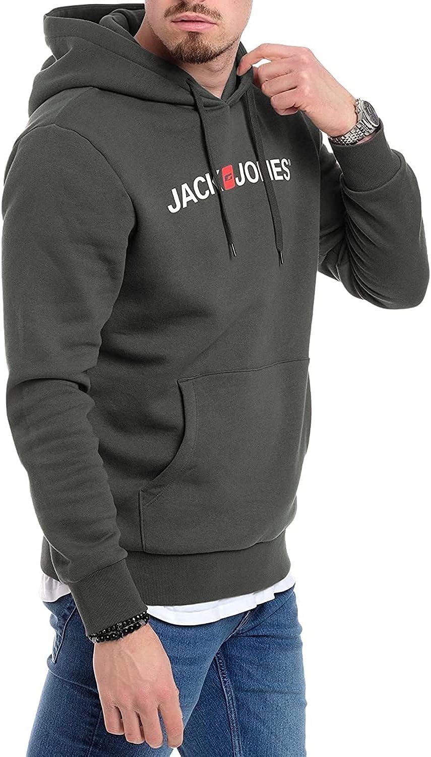 Jack & Jones Hoodie mit Kängurutasche, mit Kapuze, mit Logodruck günstig online kaufen