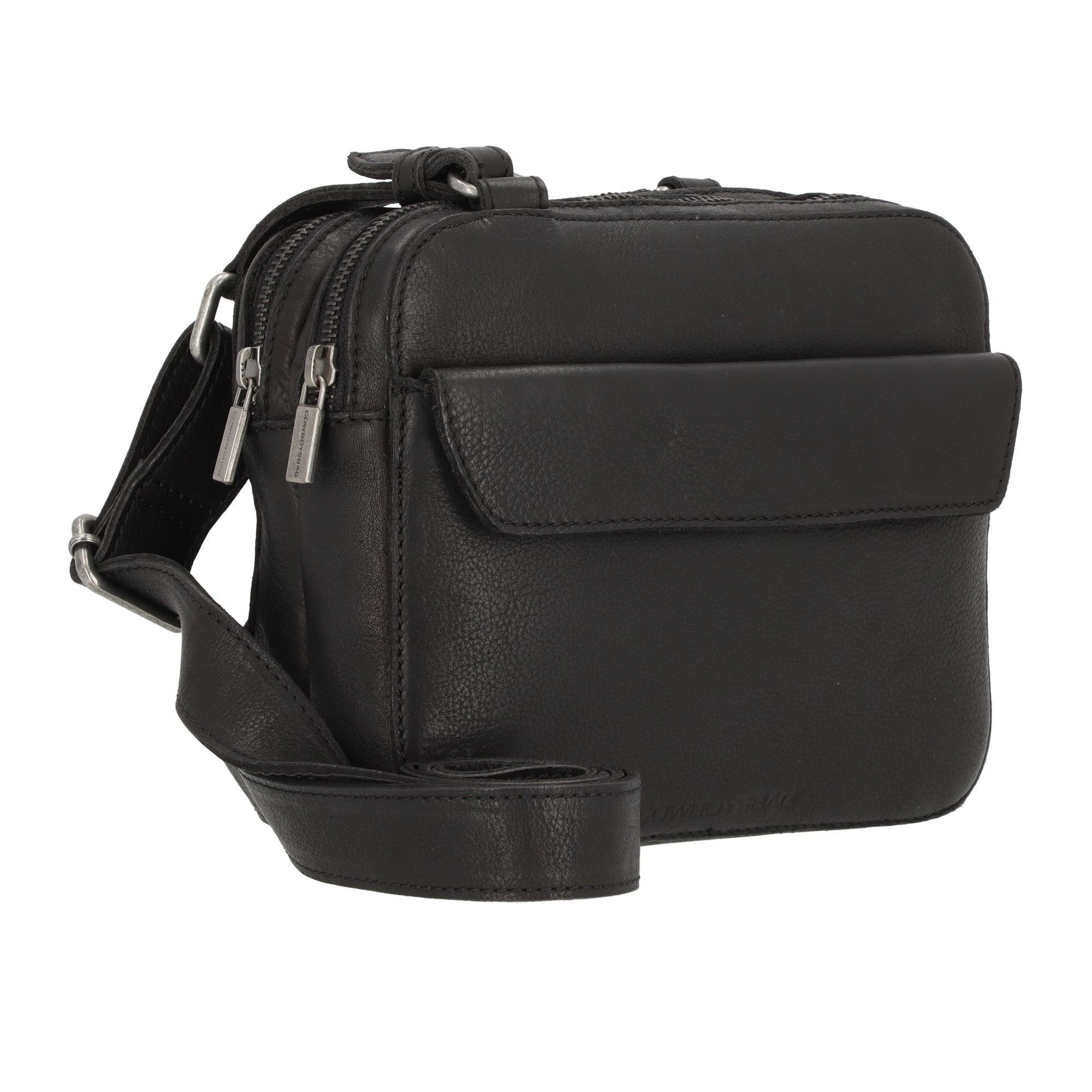 Anmore, Leder black Cowboysbag Umhängetasche