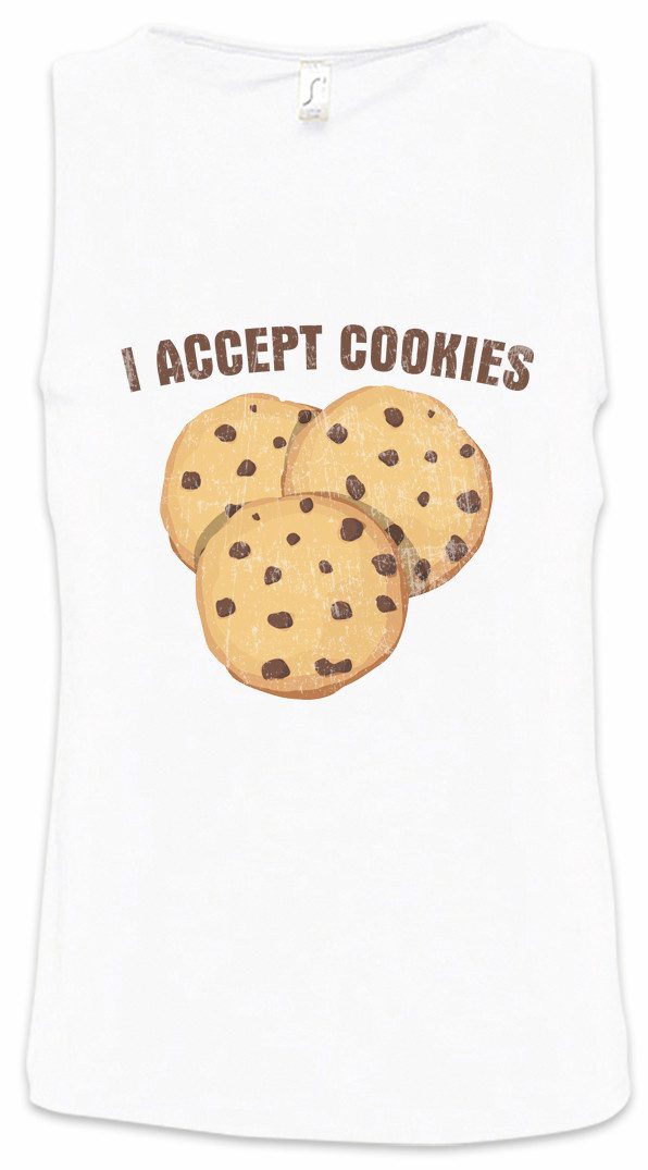 Tanktop I Accept Cookies Ärmelloses T-Shirt Fun Binary Code Binär World