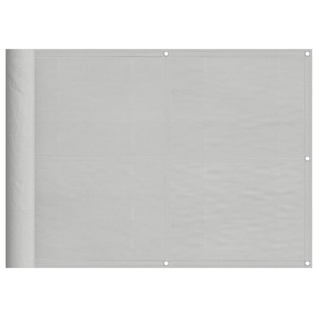 furnicato Balkonsichtschutz Wasserfester Balkon-Sichtschutz Hellgrau 75 x 300 cm (1-St)