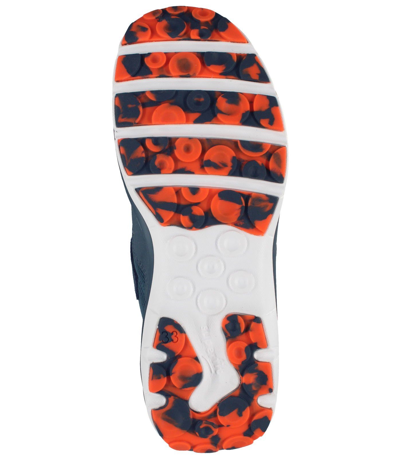 Superfit Sneaker Lederimitat/Textil Sneaker blau/orange