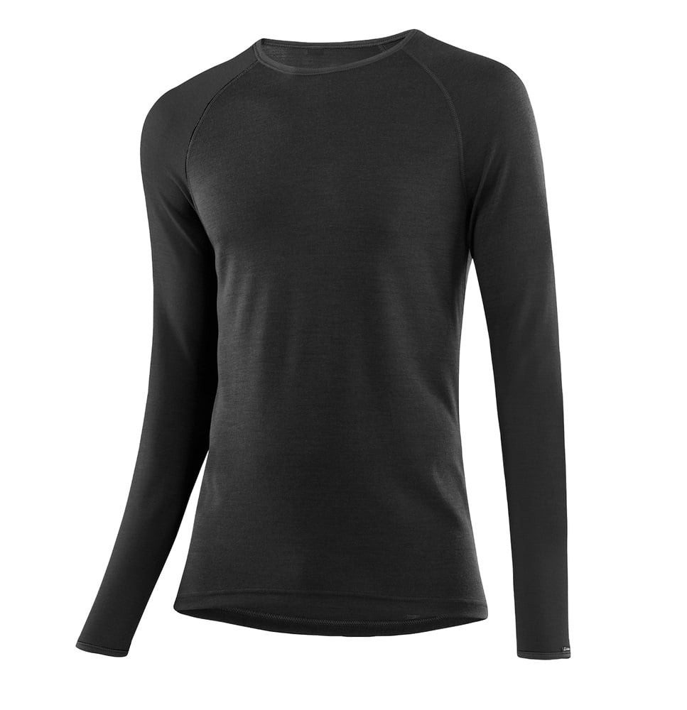 Langarmshirt Funktionsunterwäsche Transtex Merino (wärmeisolierung) schwarz Herren