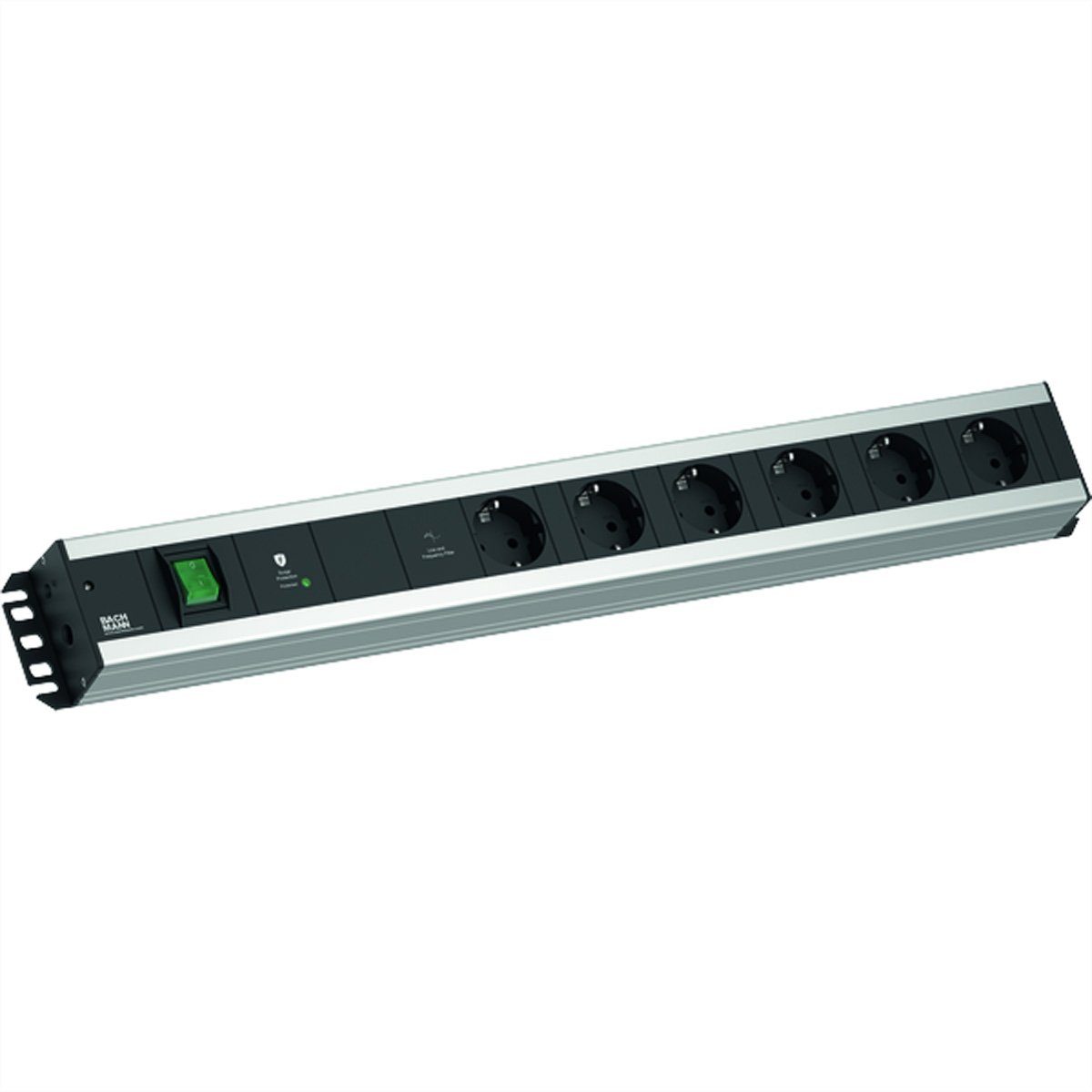 Bachmann HANDWERKERLEISTE 6xCEE7/3 1xGVS-Plus 1xSchalter 2,0m Steckdosenleiste, 300.096