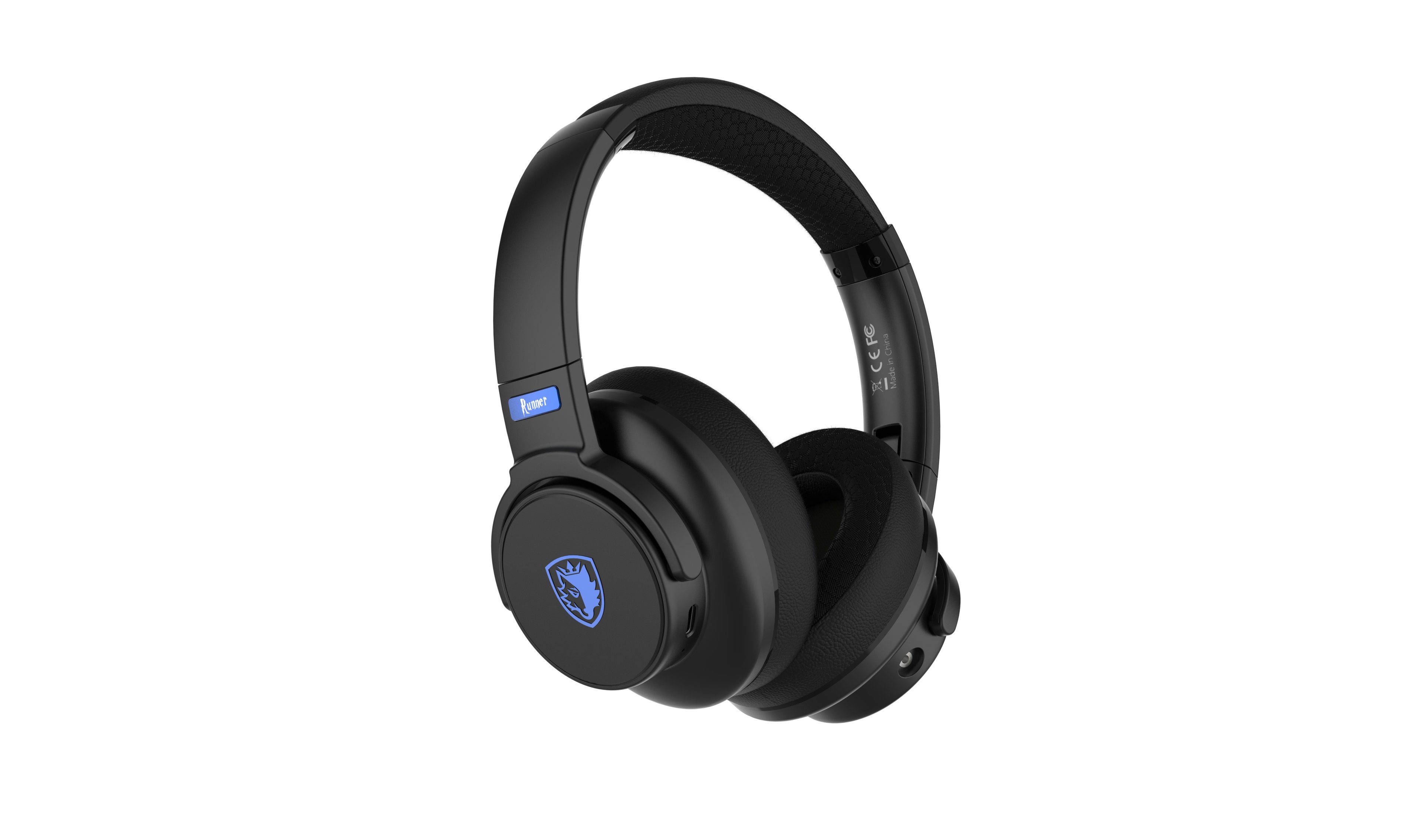 SADES Runner SA-202 Gaming Headset, schwarz, USB, kabellos, Stereo Gaming-Headset