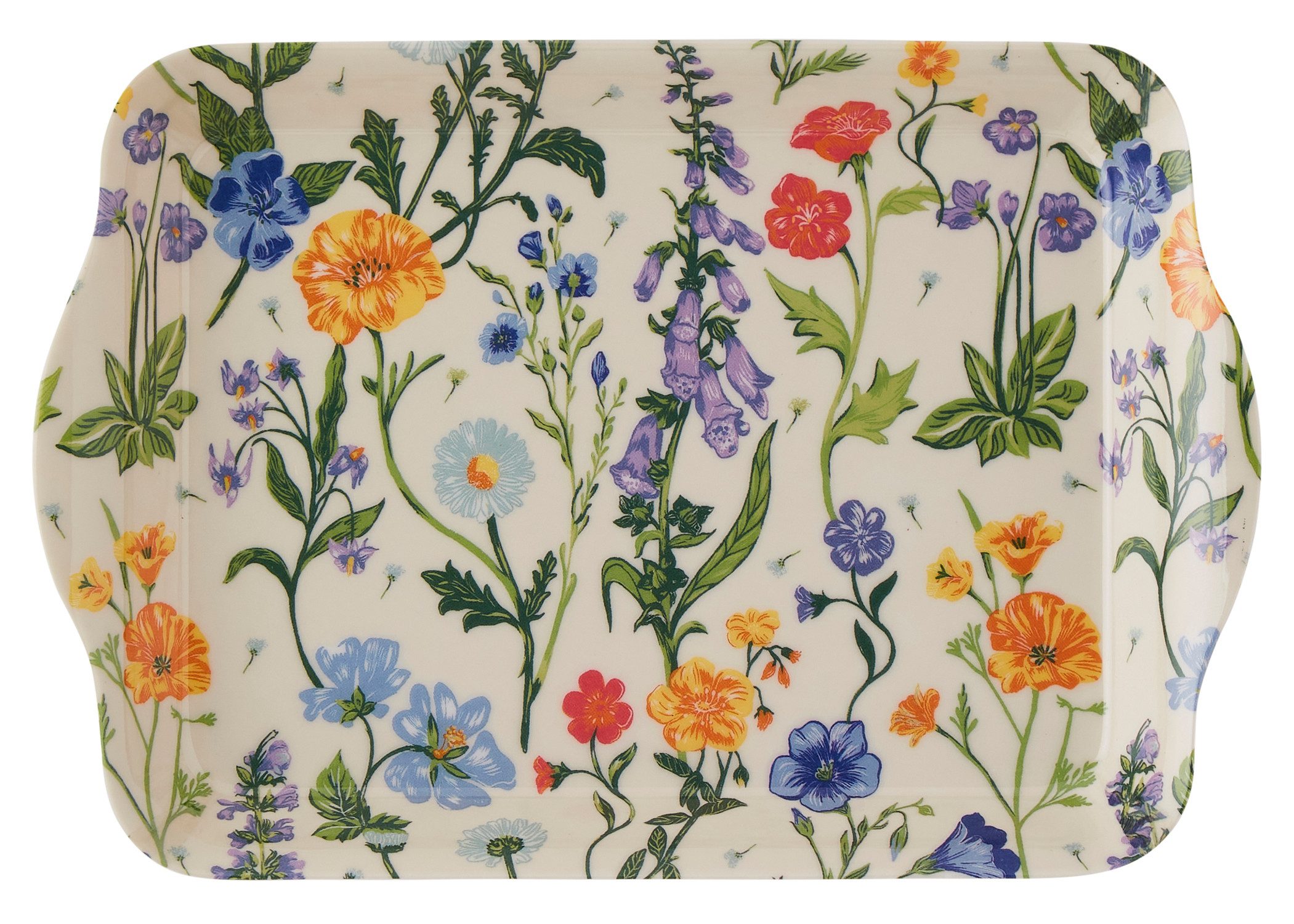Ulster Weavers Tablett Cottage Garden, Melamin, (1-tlg., 1-teilig), kleines Serviertablett Küchentablett 21x14x2cm aus Melamin