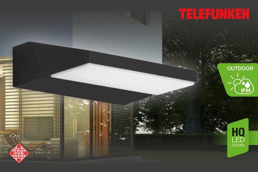 Telefunken LED Außen-Wandleuchte BERGEN