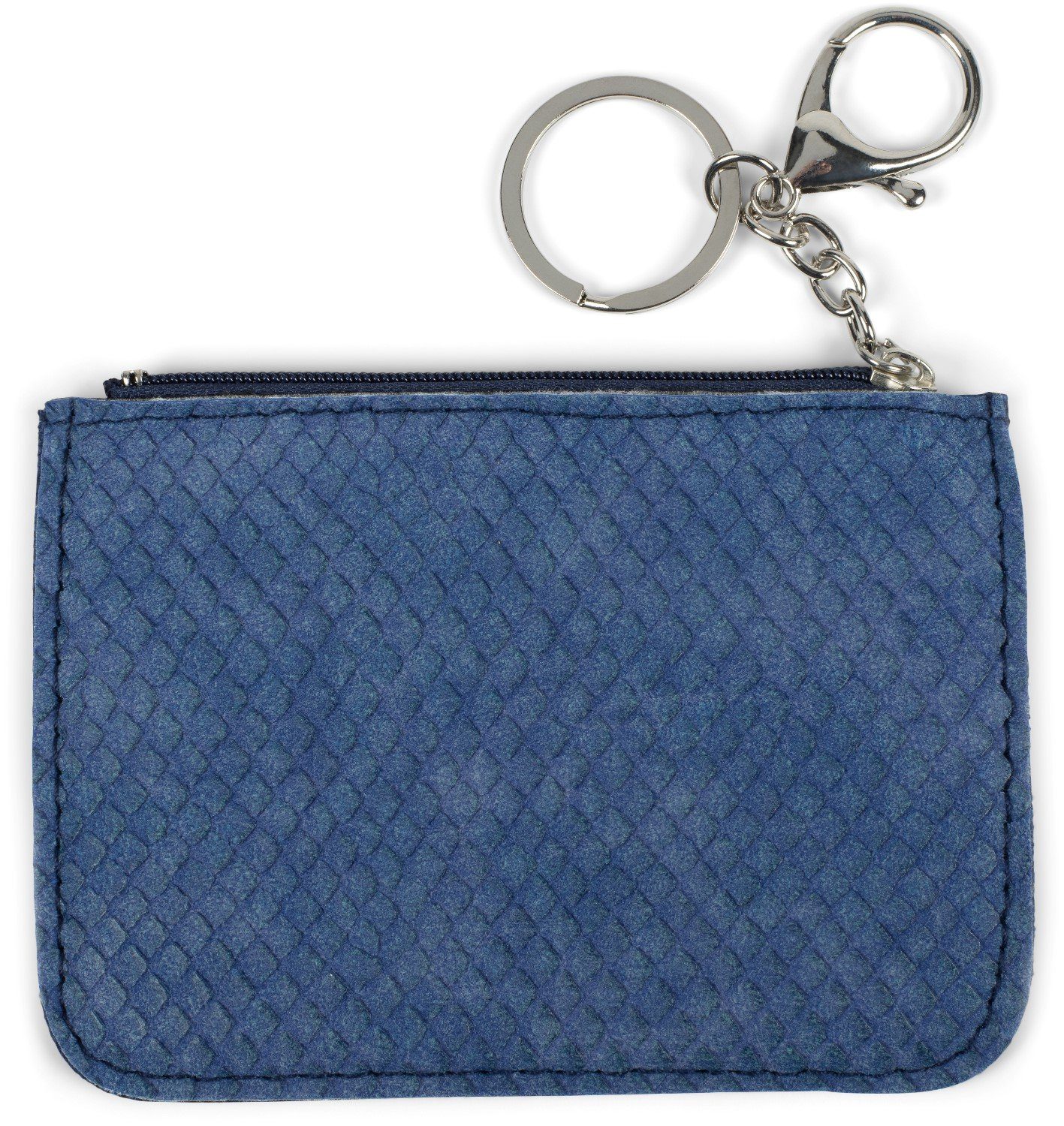 styleBREAKER Schlüsseltasche (1-tlg), Schlüsselmäppchen mit Schlangen Muster Blau