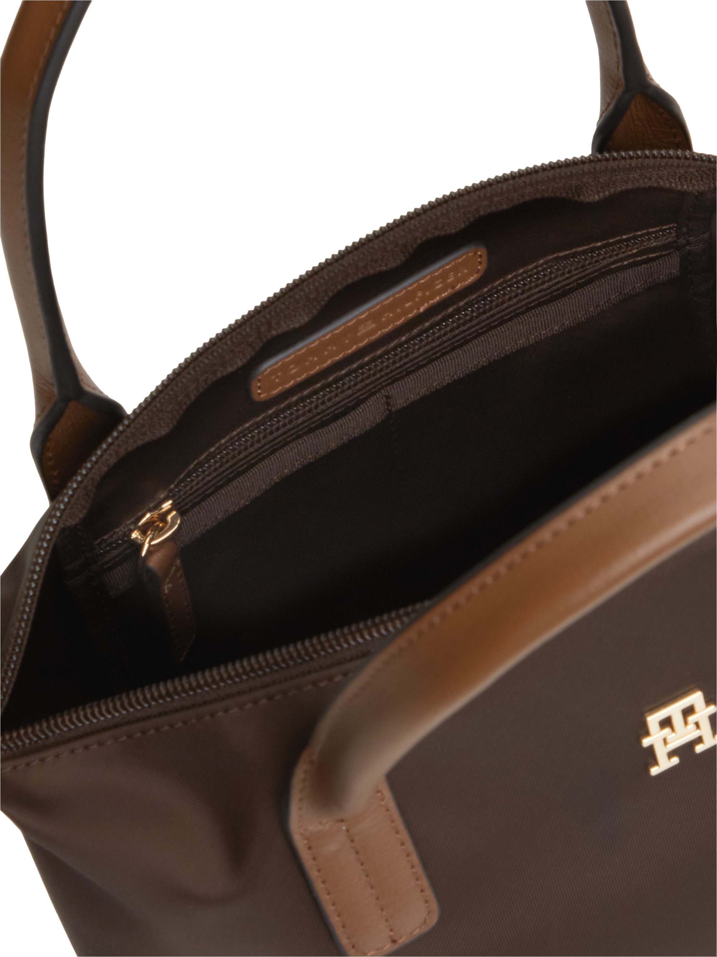Tommy Hilfiger Tragetasche POPETTE MINI TOTE, Damen Umhängetasche, Minibag mit abnehmbarem Umhängeriemen