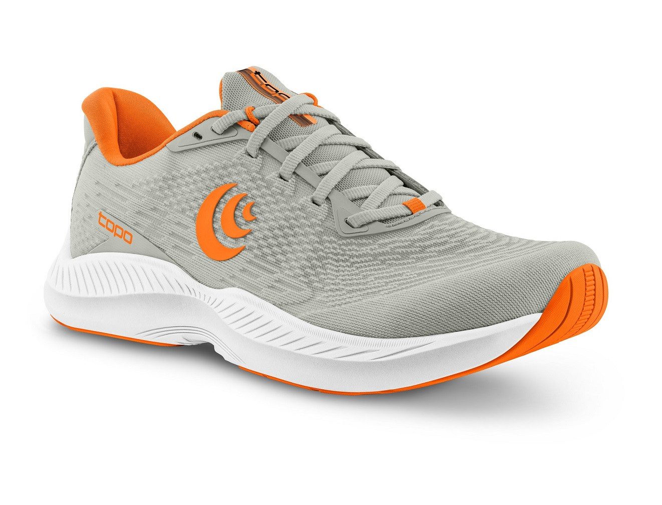 Topo Fli-Lyte 5 (Leichtigkeit, breitere Zehenbox) grau/orange Herren Laufschuh