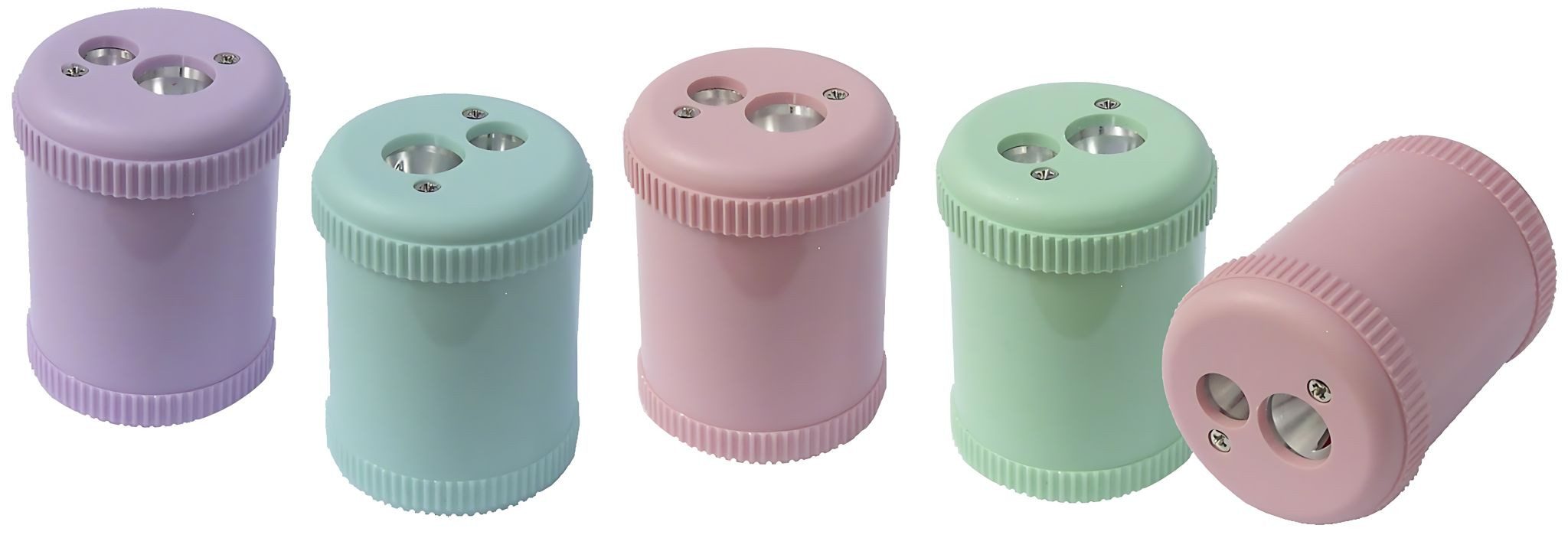 STANDARDGRAPH Anspitzer Standardgraph Pastell Doppel-Dosenspitzer rund sortiert 1 Stück