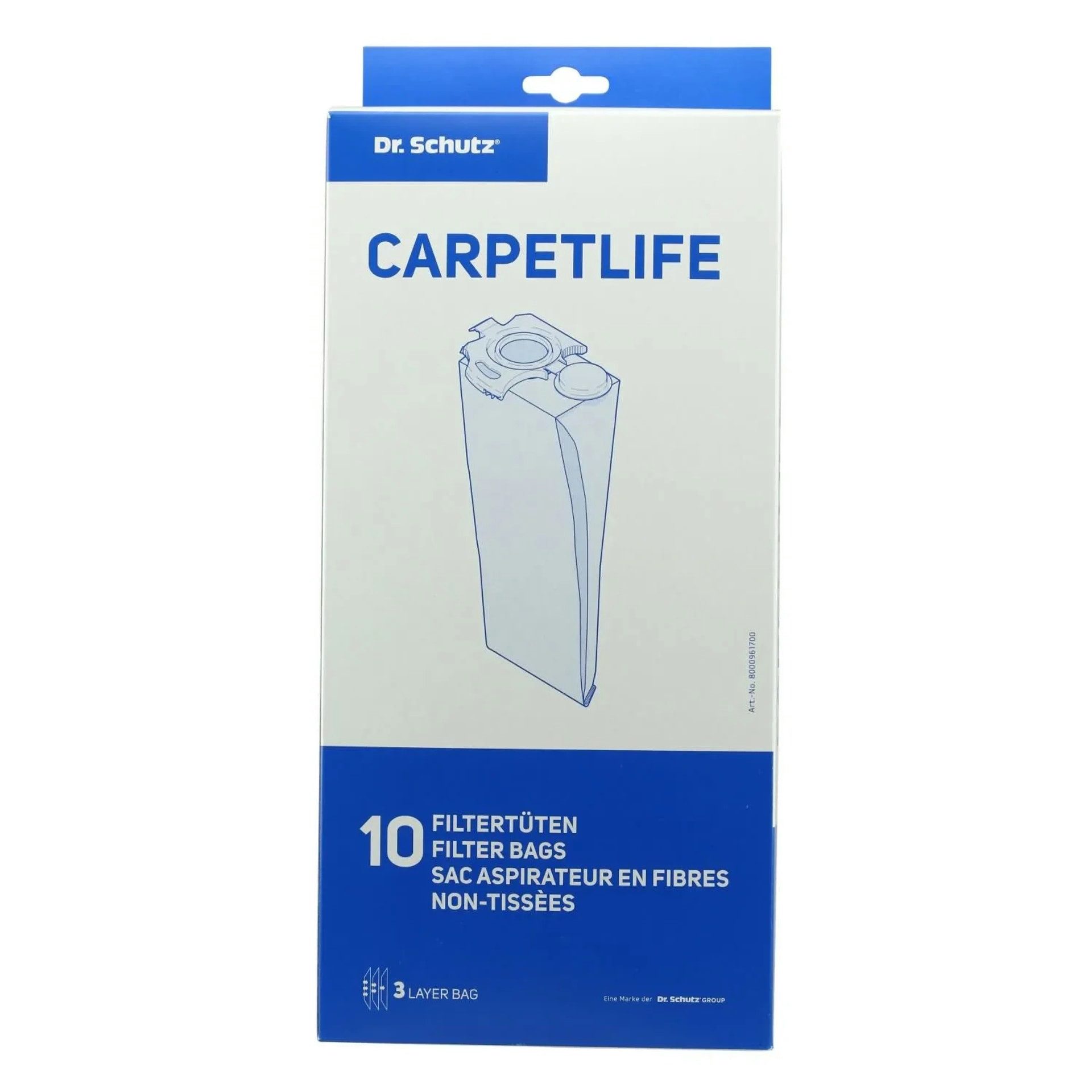 DR. SCHUTZ Carpetlife Vliesfiltertüten 10 Stück Packung Oberflächen-Desinfektionsmittel
