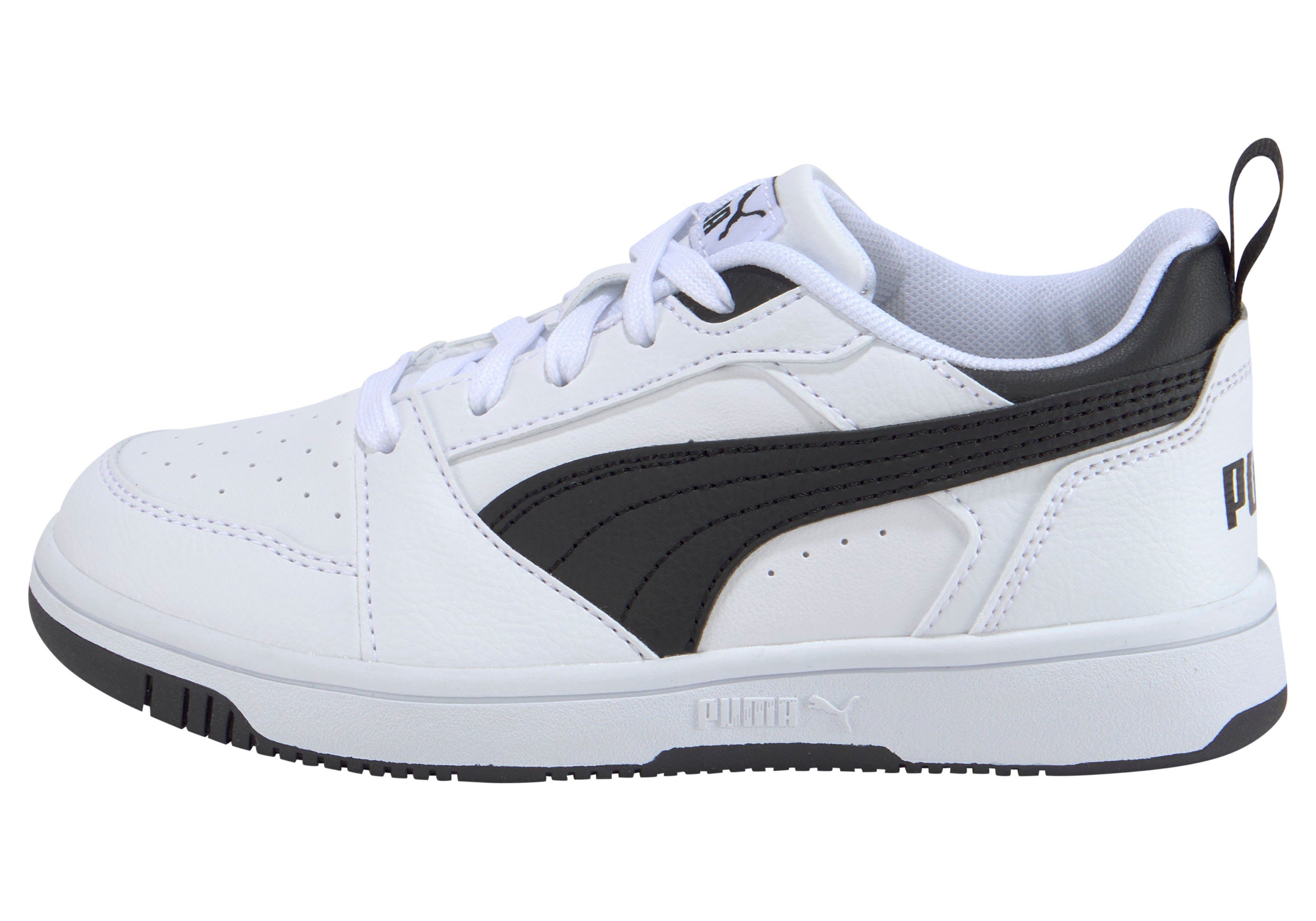 PS Black REBOUND Black-PUMA PUMA PUMA Sneaker LO White-PUMA V6