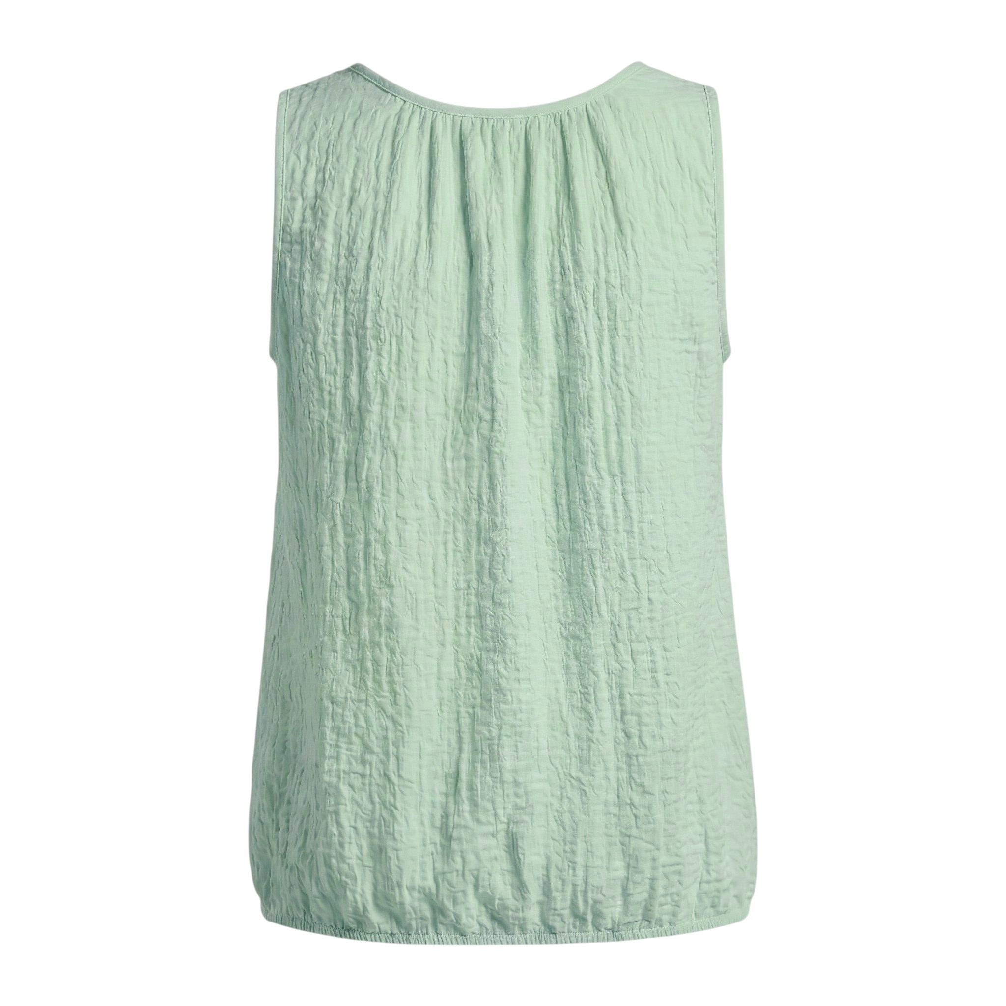 OriginalYou Trägertop Sommertop Damen Stretch Top Freizeit Oberteil Crinkle Look in Unifarben, Crinkle Look, One Size 38-42 – Bild 2 von 2
