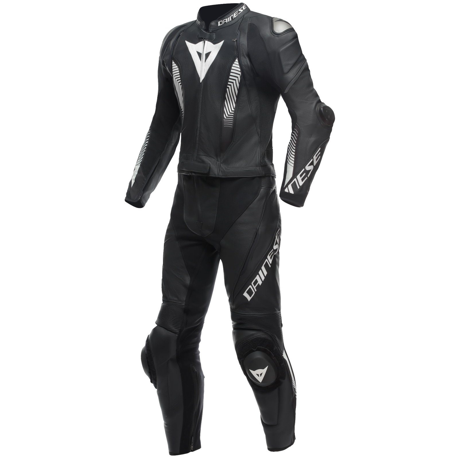 Motorradkombi Dainese Laguna Seca 5 2 tlg. Lederkombi schwarz / schwarz / weiss