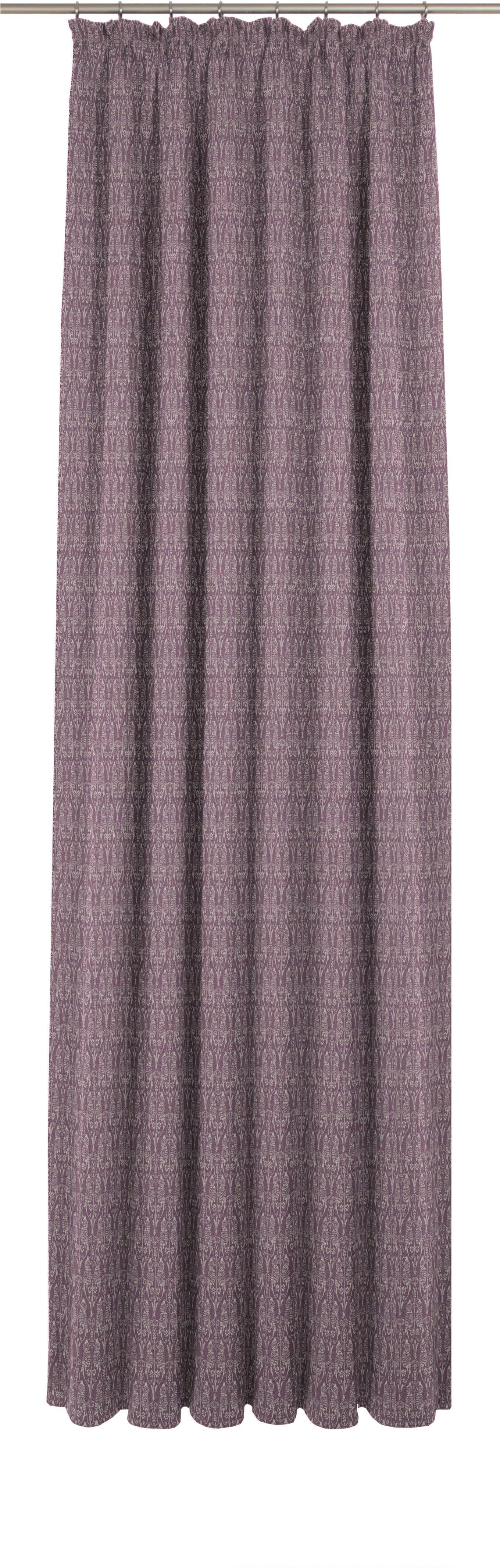 Vorhang Little Parrot, Adam, blickdicht, St), Kräuselband aubergine nachhaltig Jacquard, (1